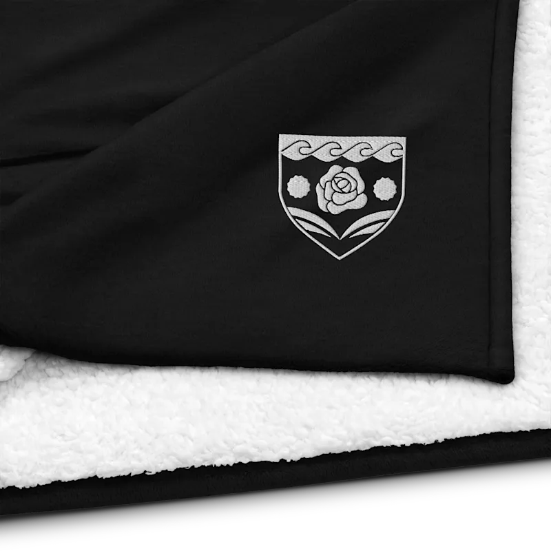 University of Sexology Embroidered Sherpa Blanket