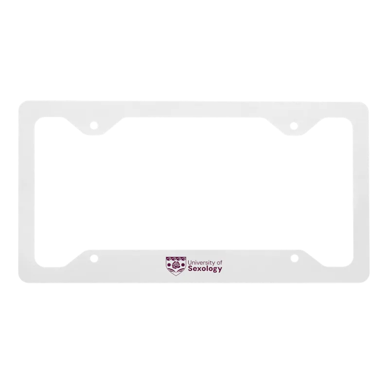 University of Sexology Metal License Plate Cover